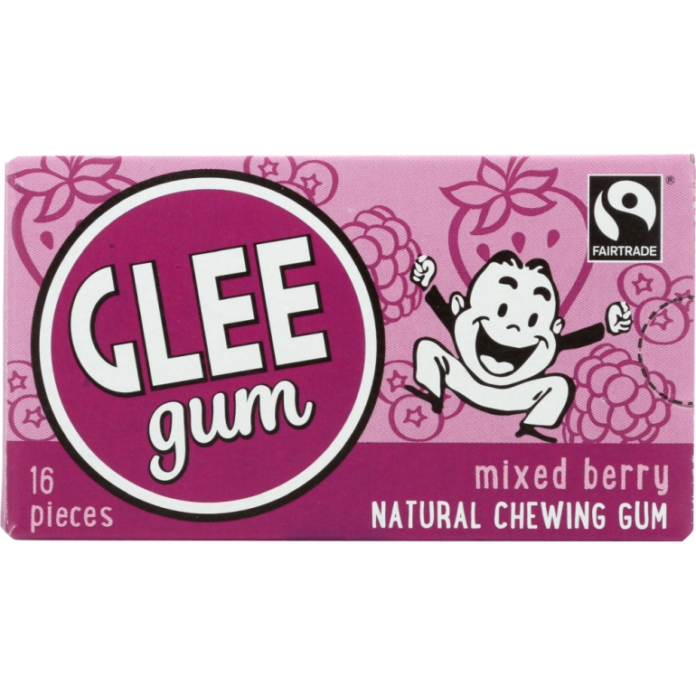 Natural Chewing Gum Mixed Berry, 16 pc