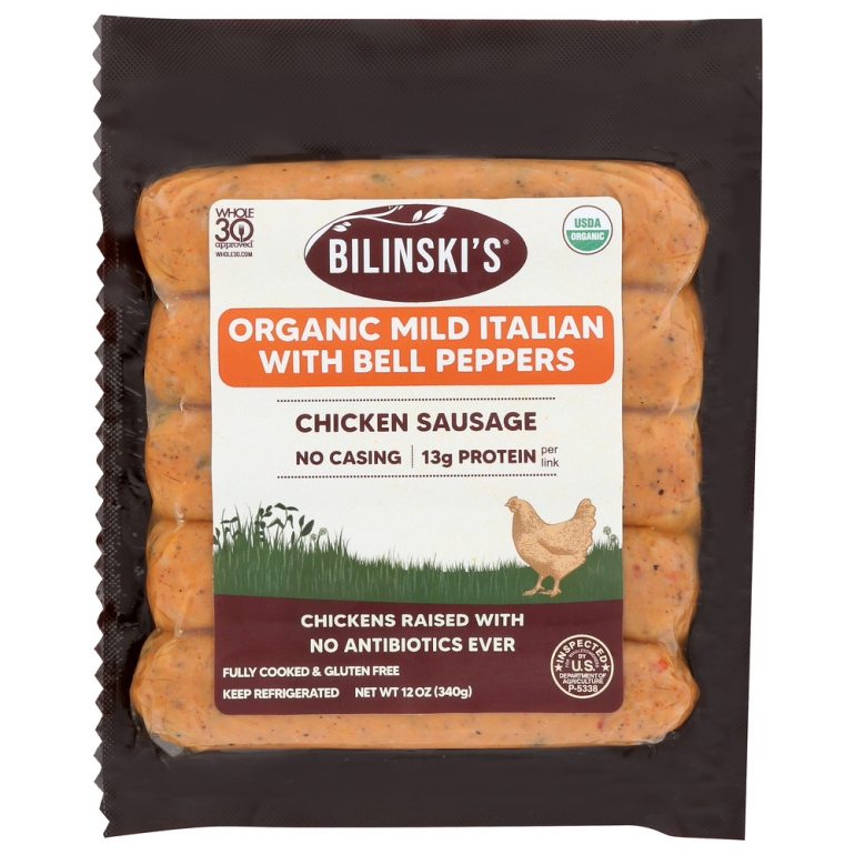 Organic Mild Italian Chicken Sausage, 12 oz