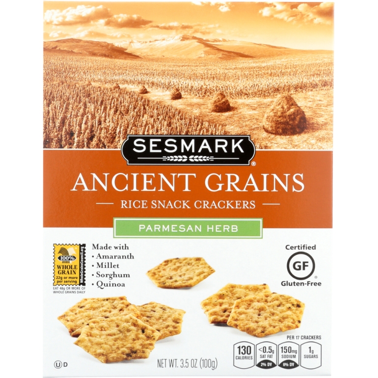 Crackers Ancient Grains Parmesan Herb, 3.5 oz