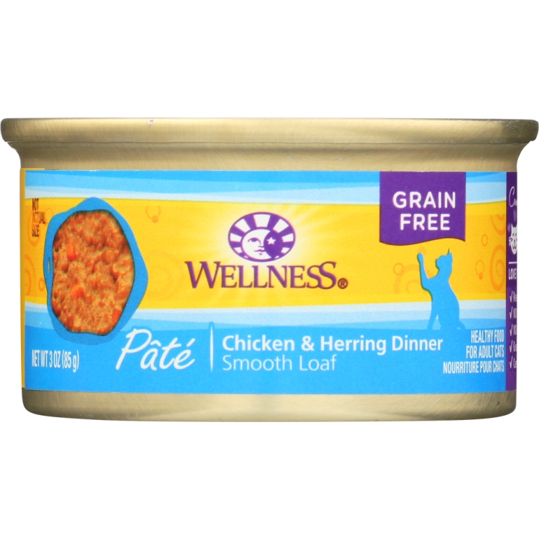 Adult Chicken and Herring Canned Cat Food, 3 oz