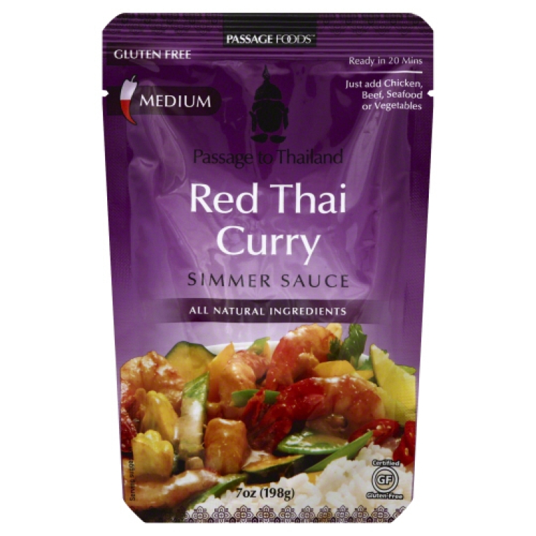 Sauce Simmer Curry Red Thai Gluten Free, 7 oz