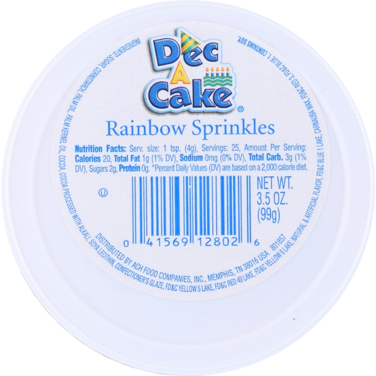 Rainbow Sprinkles Cup, 3.5 oz