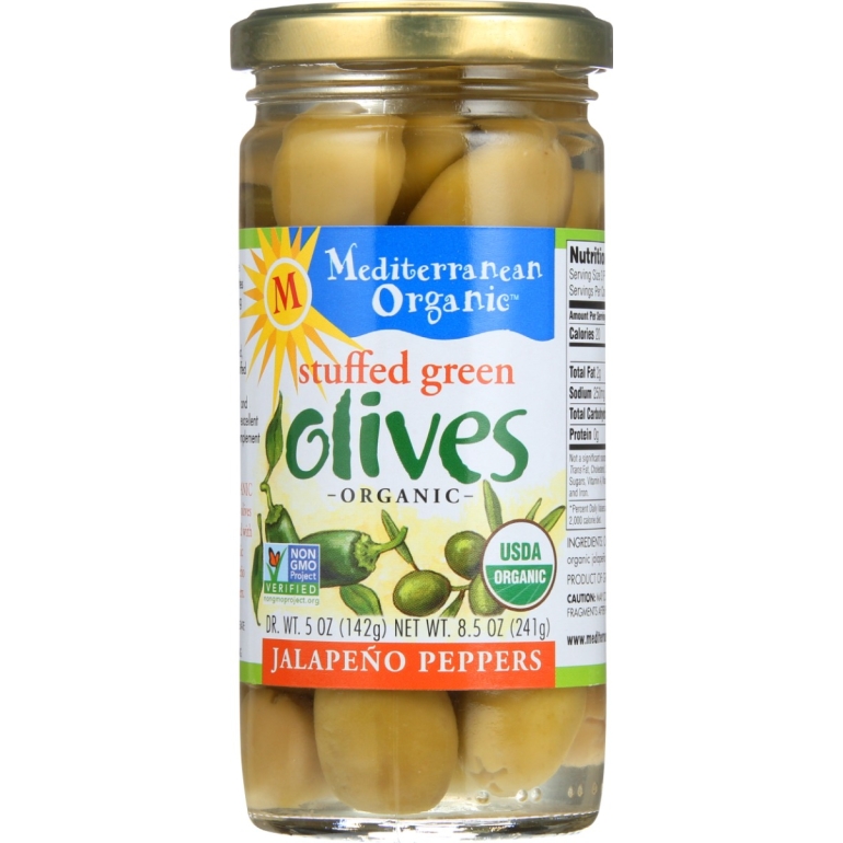 Olive Grn Stfd Jalapno, 8.5 oz