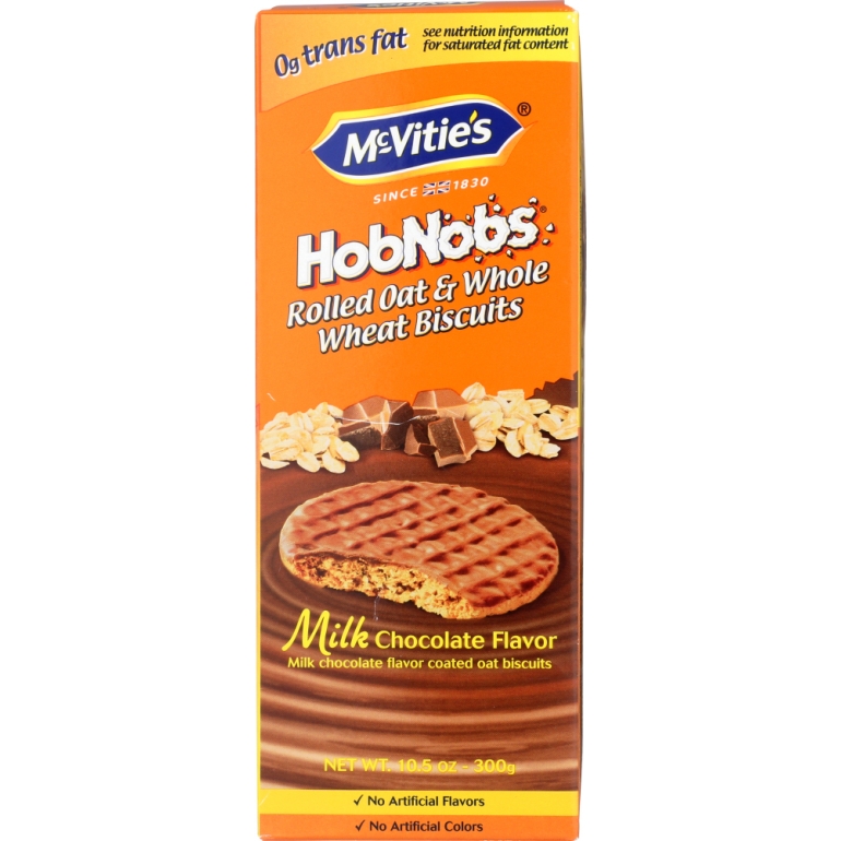 Biscuits Hobnob Milk Chocolate, 10.5 oz