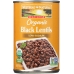 Organic Black Lentils, 15 oz