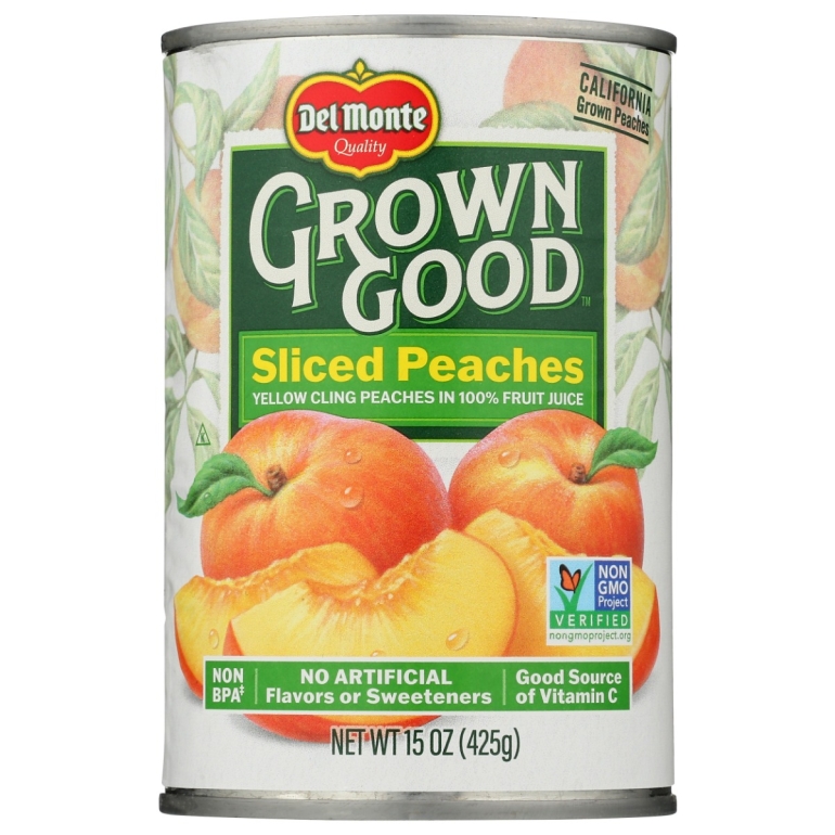 Peaches Sliced In Juice, 15 OZ