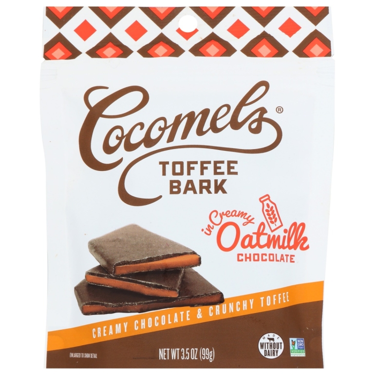 Oatmilk Chocolate Covered Toffee Bark, 3.5 oz