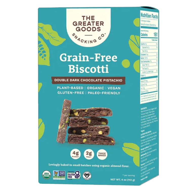 Biscotti Dark Chocolate Pistachio, 4 OZ