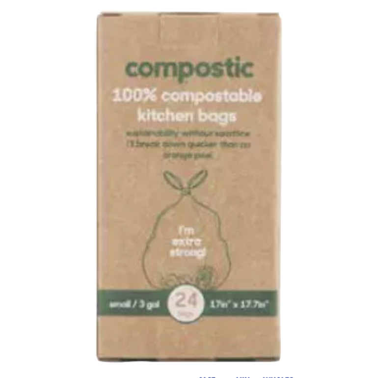 Bags Trash Cmps Ktc 3 Gl, 24 bg