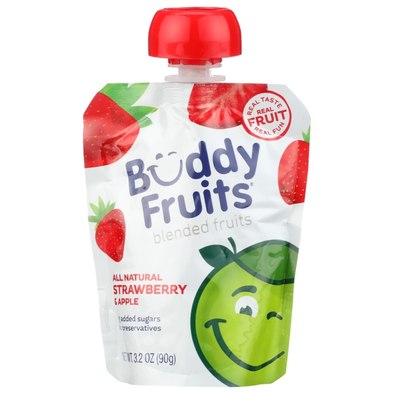 Strawberry and Apple Blended Fruits, 3.2 oz