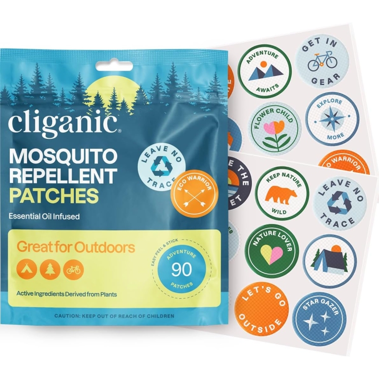 Mosquito Repellent Patch Stickers, 90 ea