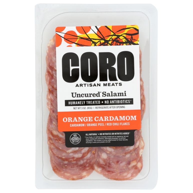 Orange Cardamom Salami Sliced Pack, 3 oz
