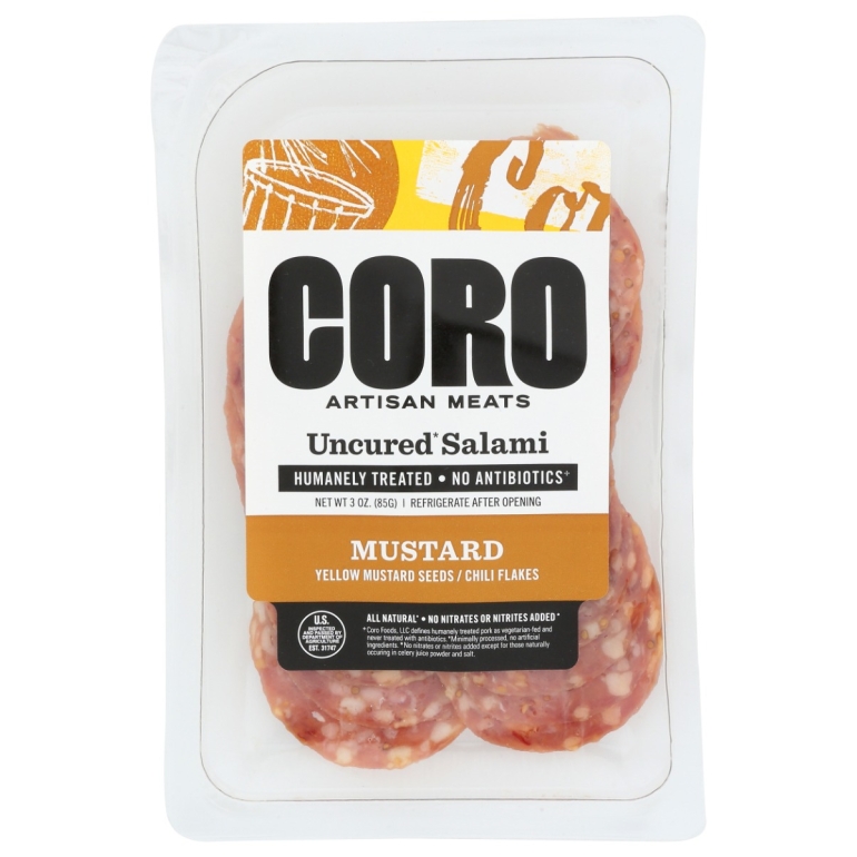 Mustard Salami Sliced Pack, 3 oz