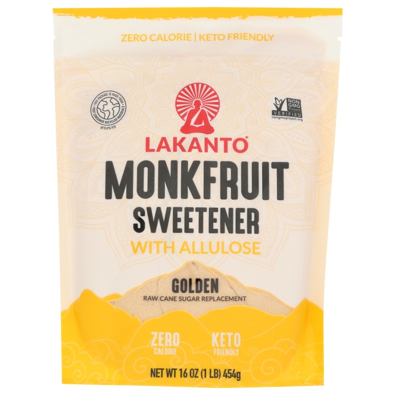 Golden Monkfruit Sweetener With Allulose, 16 oz