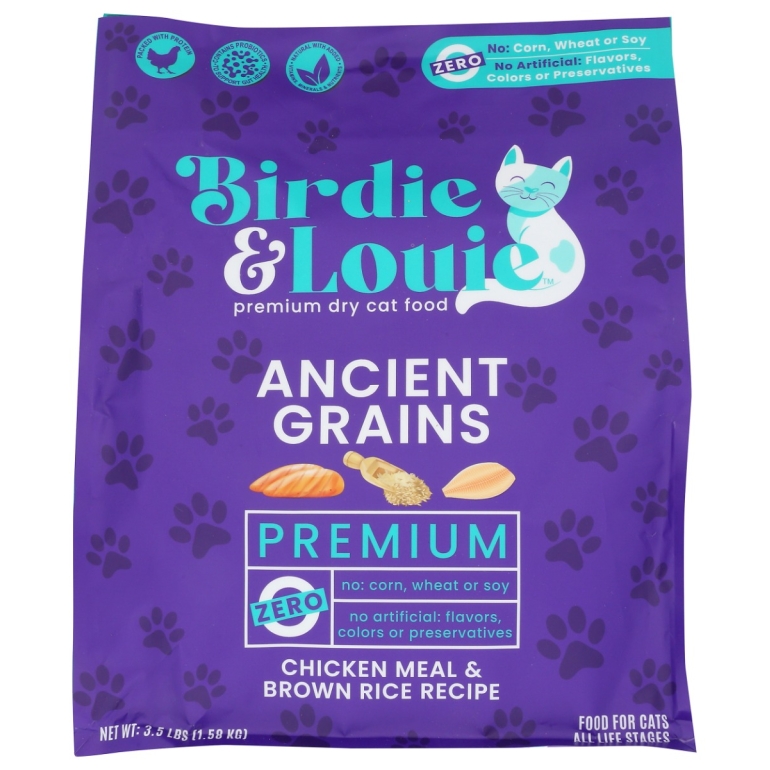 Chicken Meal and Brown Rice Recipe Dry Cat Food, 3.5 lb