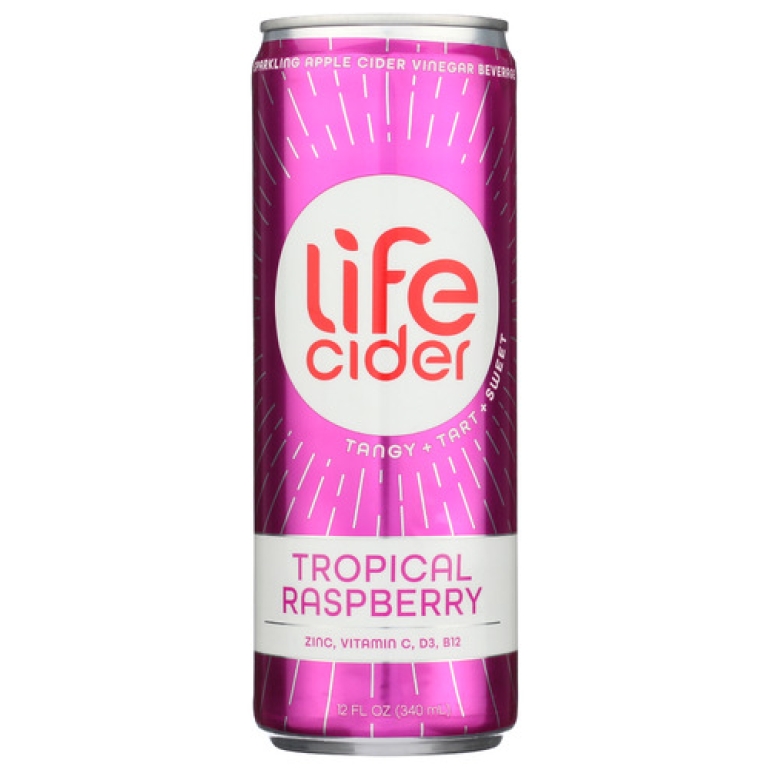 Tropical Raspberry Sparkling Apple Cider Vinegar Lemonade, 12 fo