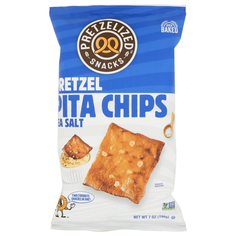 Sea Salt Pretzel Pita Chips, 7 oz