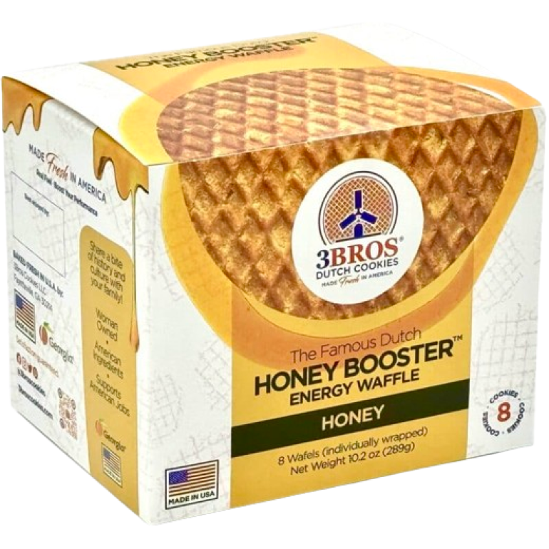 Honey Booster Energy Waffles 8Pc, 10.2 oz