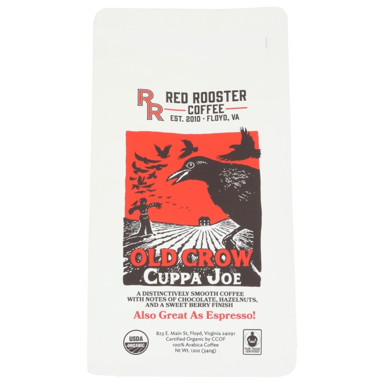 Organic Old Crow Cuppa Joe Coffee, 12 oz