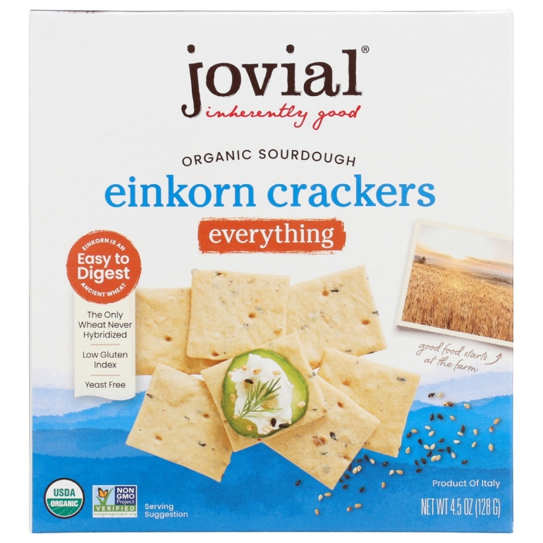 Crackers Everything Einkorn, 4.5 OZ