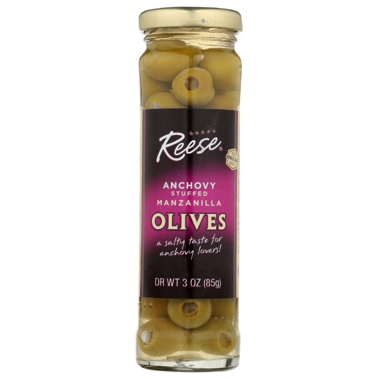 Olive Stfd Anchovy Plcd, 3 oz