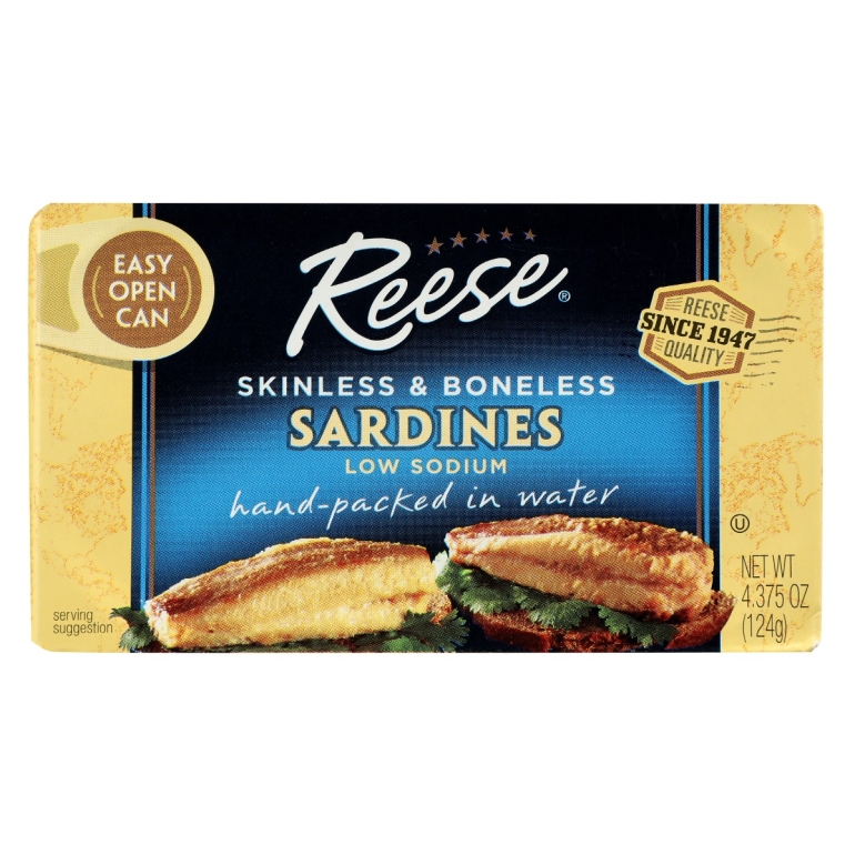 Skinless and Boneless Sardines Low Sodium, 4.38 oz