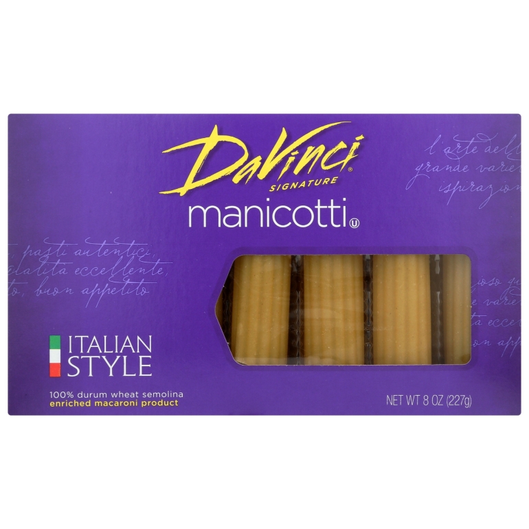 Manicotti Cannelloni Pasta, 8 oz