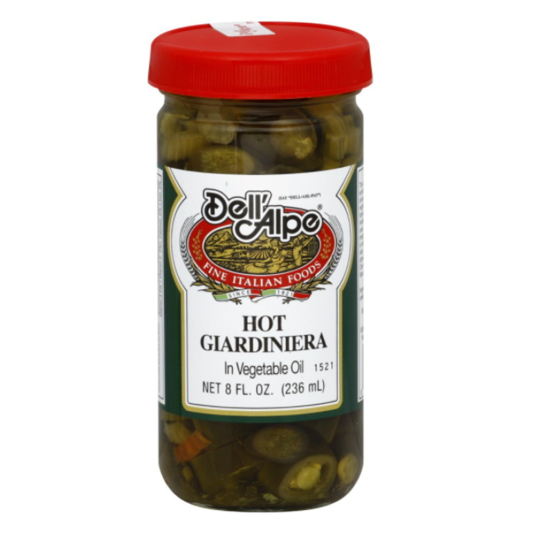 Hot Giardiniera In Vegetable Oil, 8 oz