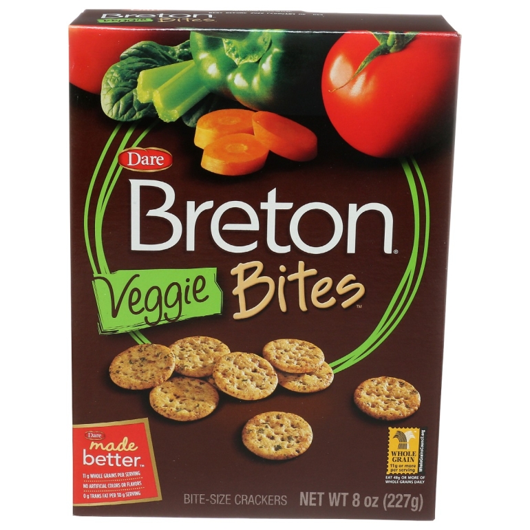 Breton Veggie Bites Crackers, 8 oz