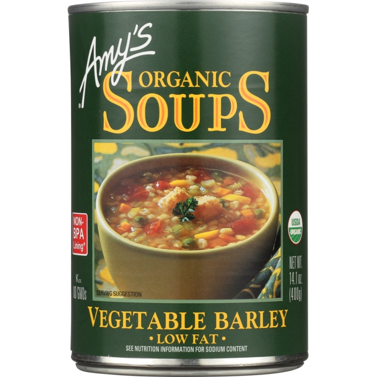 Organic Low Fat Vegetable Barley Soup, 14.1 oz
