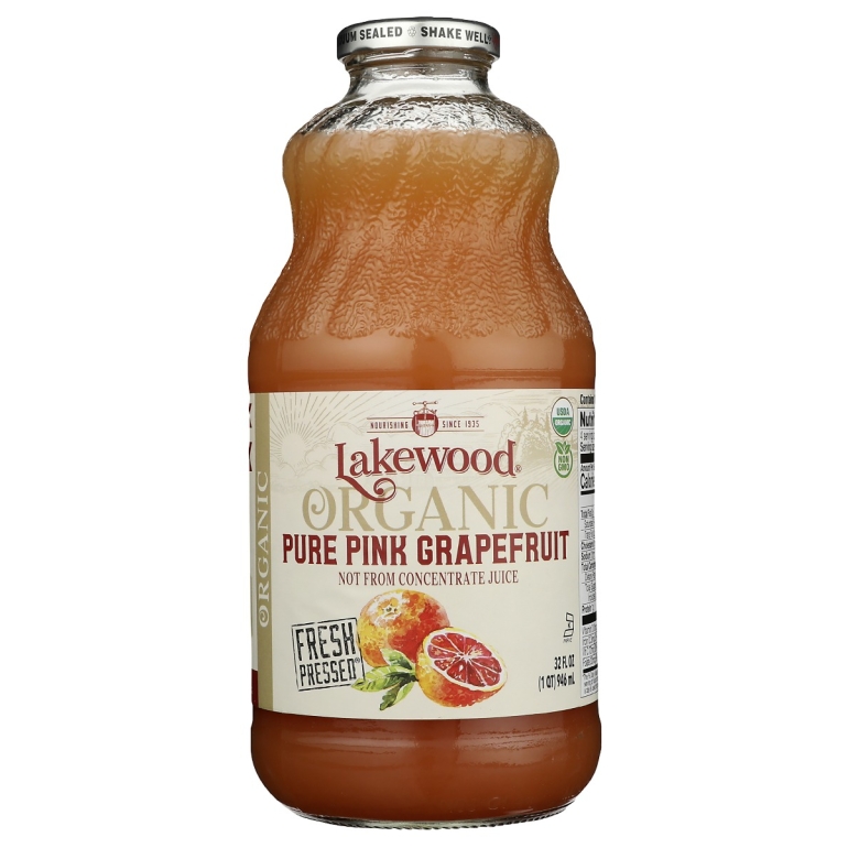 Organic Pure Pink Grapefruit Juice, 32 fo