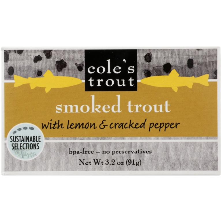 Trout Smoked Lemon Cracked Pepper, 3.2 OZ