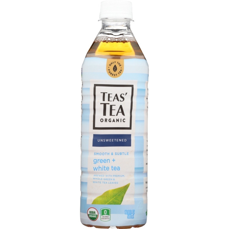 Organic Unsweetened Green Plus White Tea, 16.9 fo