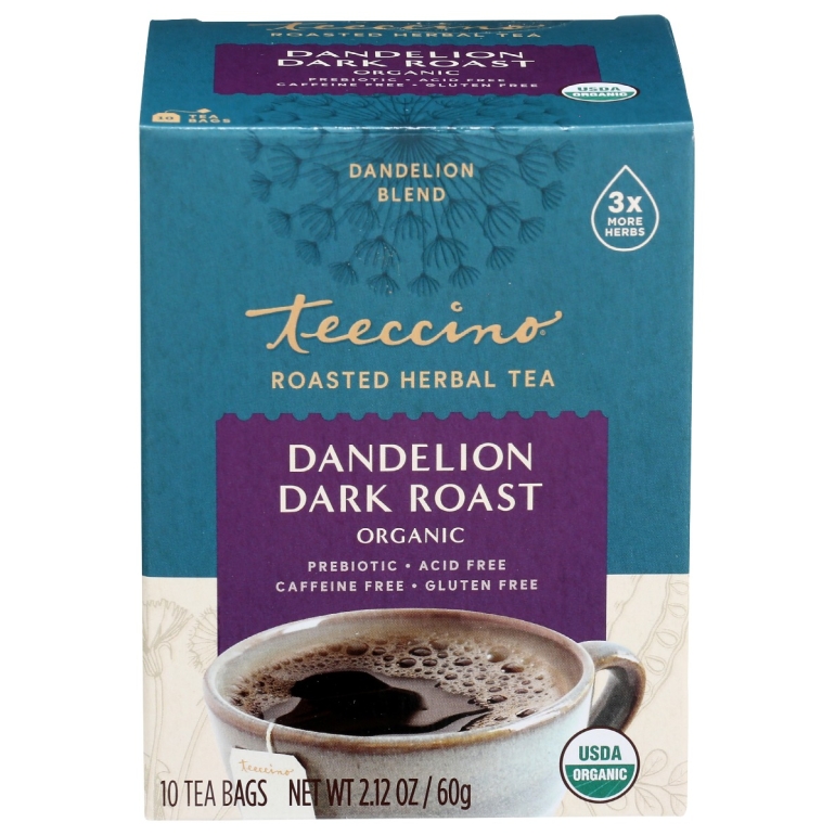 Dandelion Dark Roast Organic Herbal Tea, 10 ct
