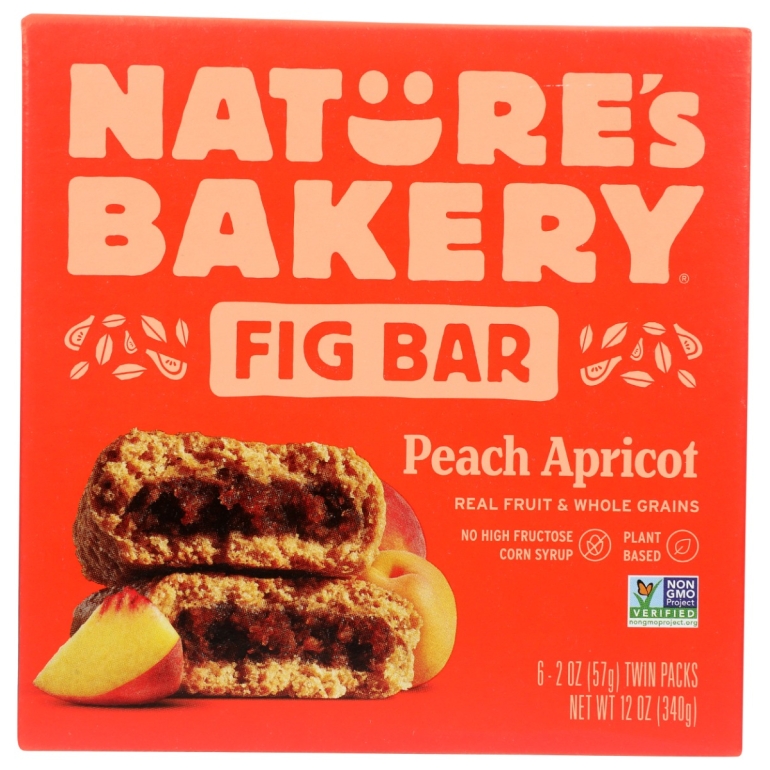 Peach Apricot Whole Wheat Fig Bar, 12 oz