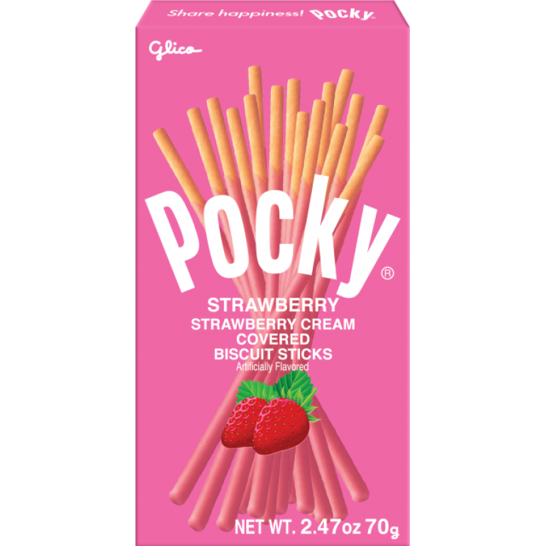 Pocky Strawberry, 2.47 oz