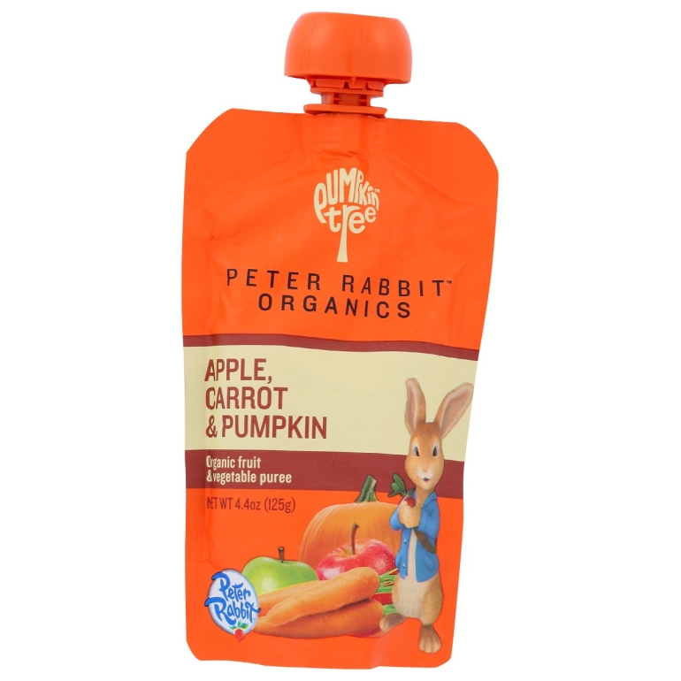 Apple, Carrot & Pumpkin Pouch, 4.4 oz