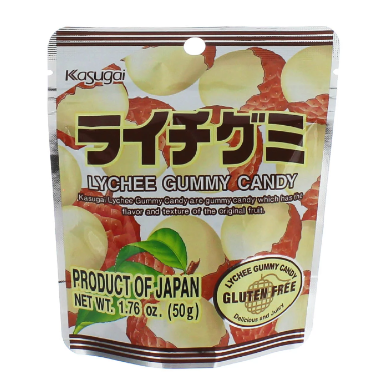 Lychee Gummy Candy, 1.76 oz