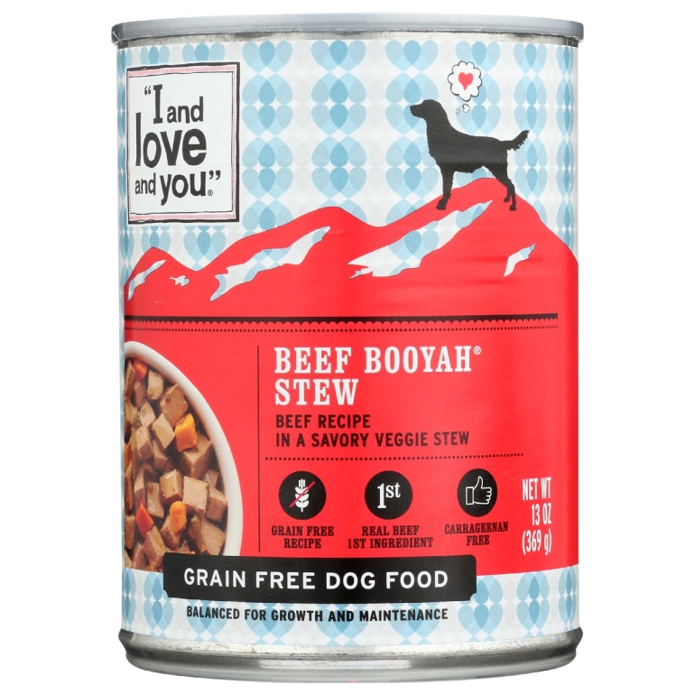 Dog Food Can Beef Booyah Stew, 13 oz