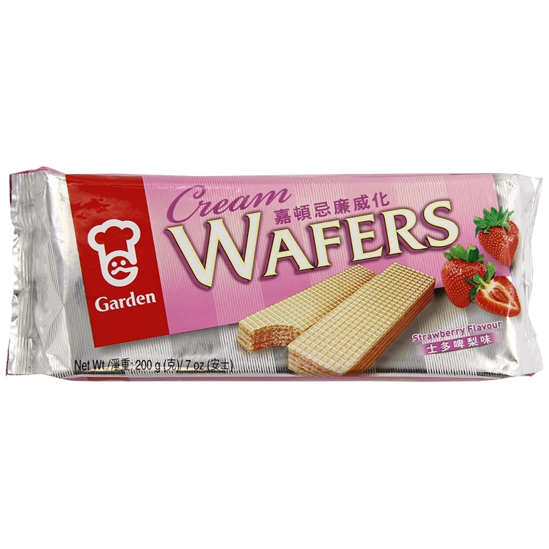 Cream Wafer Strawberry, 7 OZ