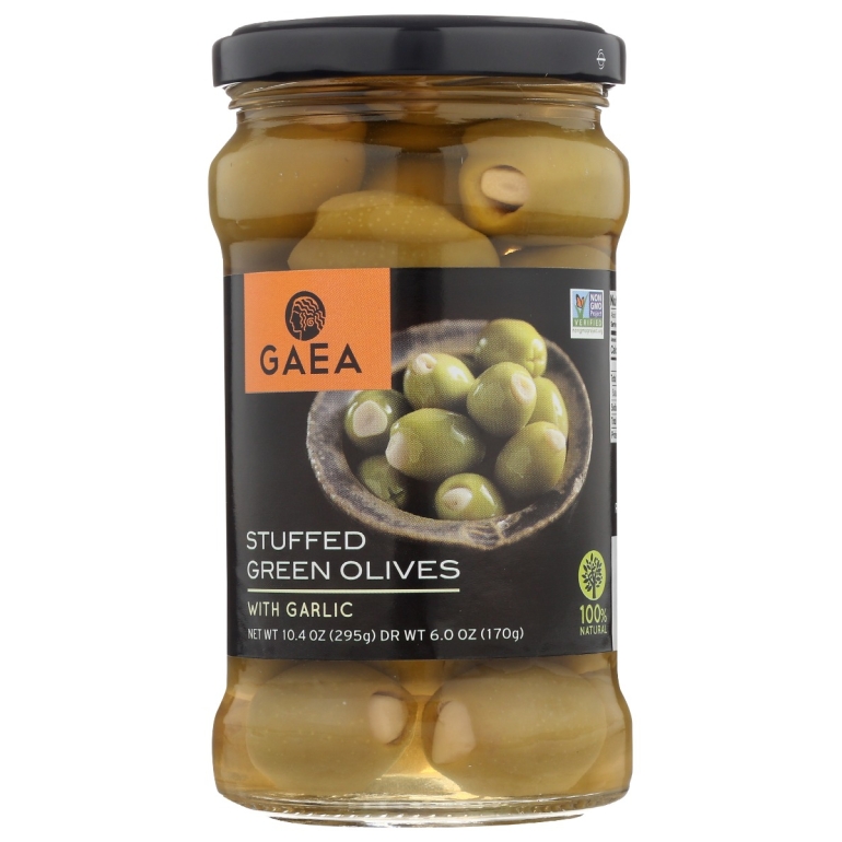 Stuffed Green Olives With Garlic, 6 oz