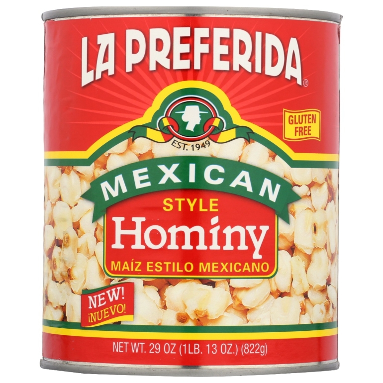 Bean Hominy Mexcn Style, 29 oz