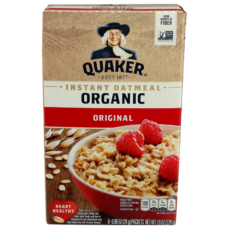 Organic Instant Oatmeal Original, 7.9 oz