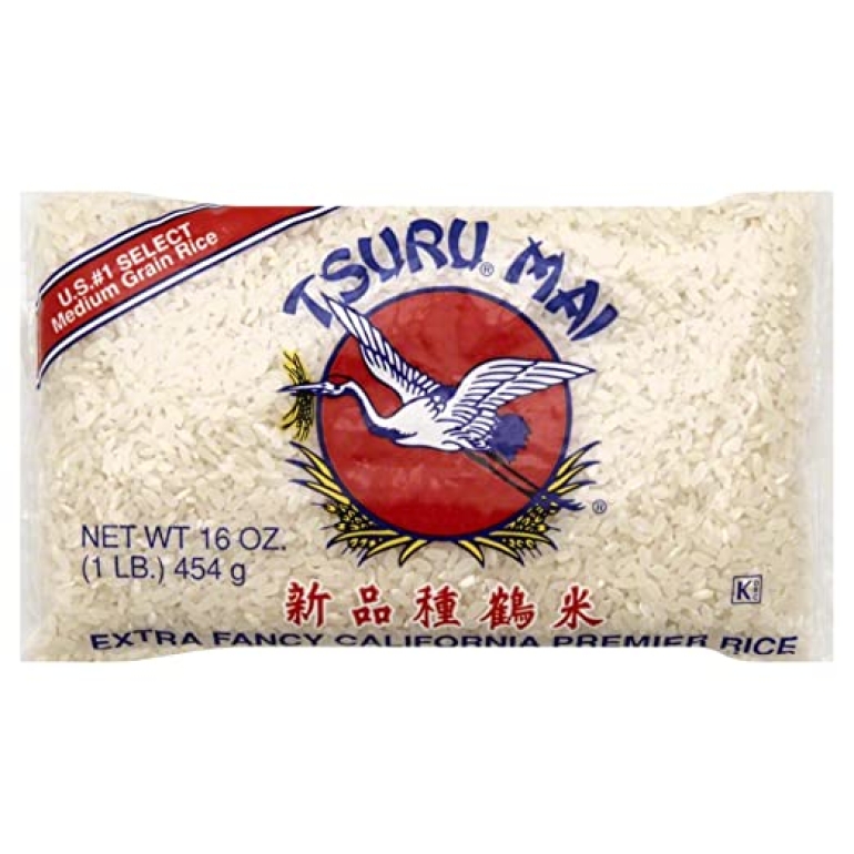 Rice Tsurumai White Xfancy, 16 oz