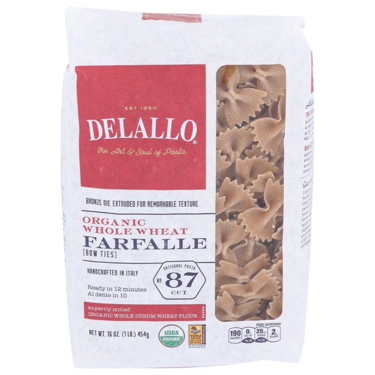 Whole Wheat Farfalle Pasta, 16 oz