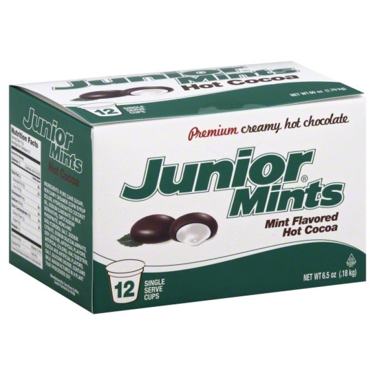 Junior Mints Mint Flavored Hot Cocoa, 12 pc