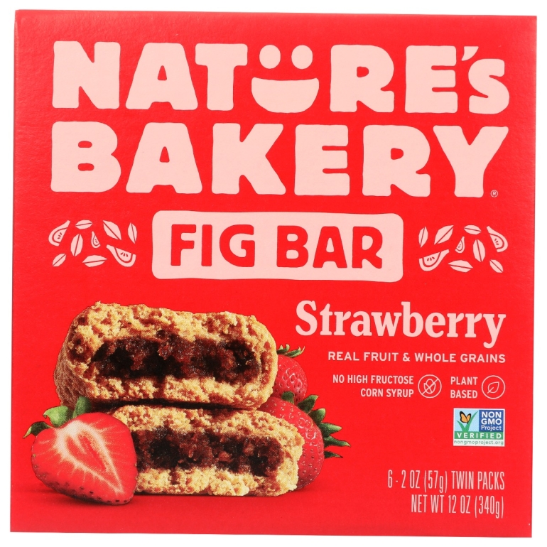 Bar Fig Ww Strwbrry 6Ct, 12 oz