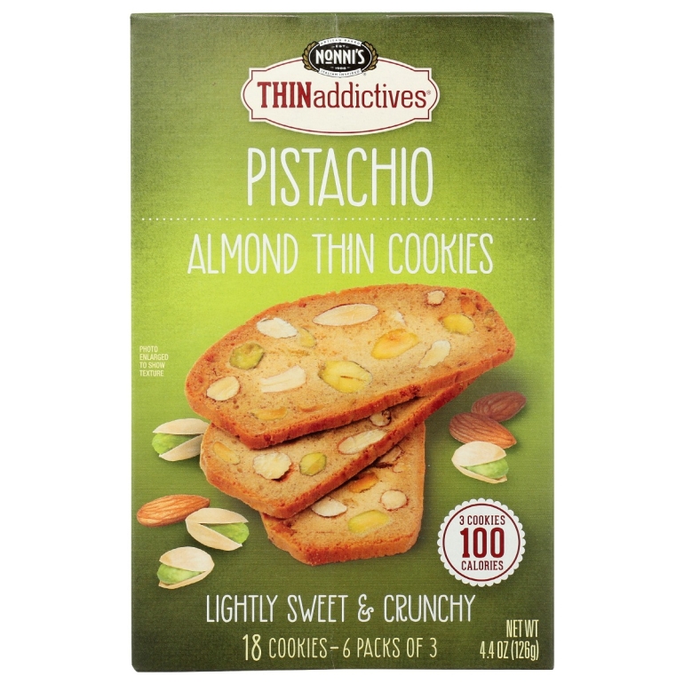 Pistachio Almond Thin Cookies, 4.44 oz