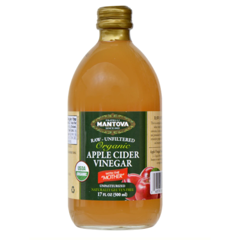 Organic Unfiltered Apple Cider Vinegar, 17 oz