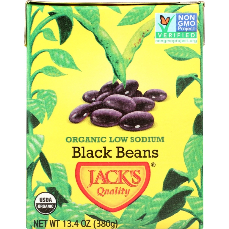 Organic Low Sodium Black Beans, 13.4 oz